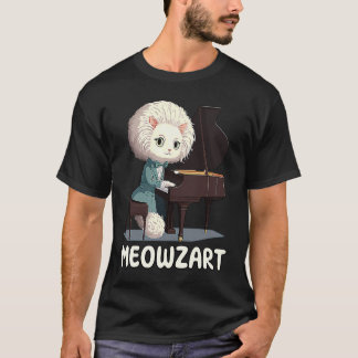 Classical Music Meowzart Cat Pun T-Shirt