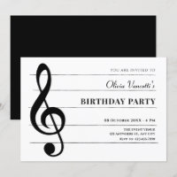 Classical music notes birthday