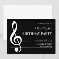 Classical music notes birthday