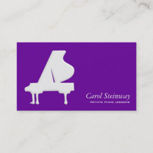Classical Musical Keyboard Education Branding Business Card