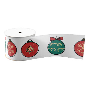 Classical Ornaments   Holidays Ribbon Grosgrain Ribbon