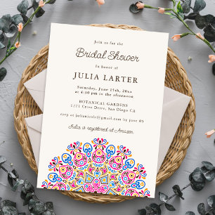 Classical Ornate Art Deco Mandala Bridal Shower Invitation