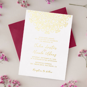 Classical Ornate Art Deco Style Mandala Wedding