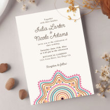 Classical Ornate Art Deco Style Mandala Wedding