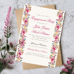 Classical Pearl Swan Floral Frame Engagement Party Invitation<br><div class="desc">Beautiful Invitation to celebrate Special occasions and festivals comes with digital and E-invitation as per your request. We would love to replicate our designs to make multiple products like rsvp cards, labels envelopes, and more. Customisation is available for ready to print on request at info@shamaurcreatif@gmail.com Look Forward to hearing from...</div>