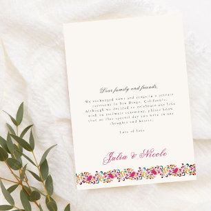 Classical Pearl Swan Floral Wedding Announcement