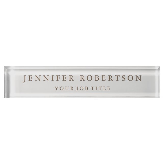Classical Personalised Customised Nameplate (Front)