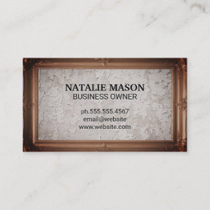 Classical Picture Frame   Grunge Wall Texture Business Card