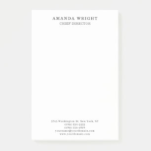 Classical Plain Attractive Stylish Business Post-it Notes