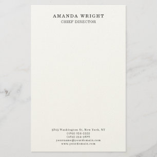 Classical Plain Attractive Stylish Business Stationery