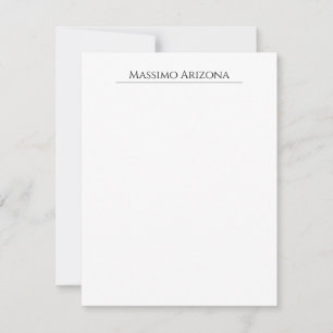 Classical Plain Elegant Black & White Minimalist