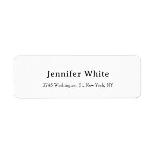Classical Plain Elegant Black & White Minimalist
