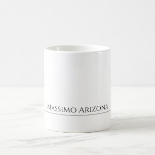 Classical Plain Elegant Black & White Minimalist Coffee Mug