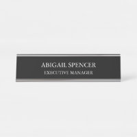 Classical Plain Simple Black White Professional