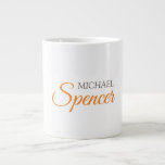 Classical Plain Simple Clean Professional Name Large Coffee Mug<br><div class="desc">To gain trust in the business world,  you need a well-designed template that will truly represent you. This simple,  modern,  minimalist design will help you a lot.</div>