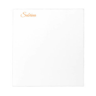 Classical Plain Simple Clean Professional Name Notepad