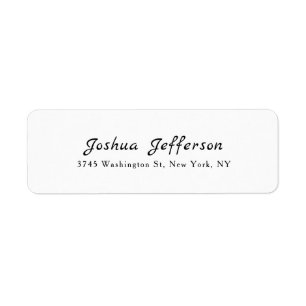 Classical Professional Creative Plain Black White