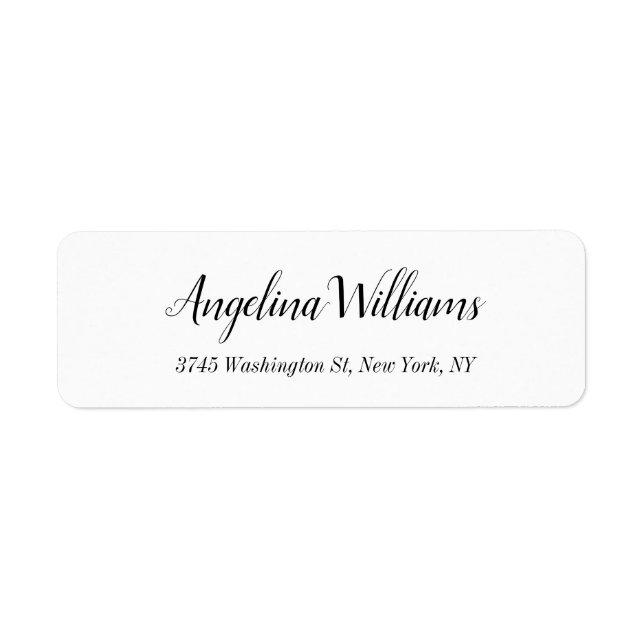 Classical Professional Handwriting Script White (Front)