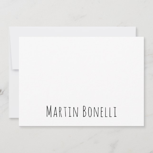 Classical Professional Own Name Information Simple (Front)
