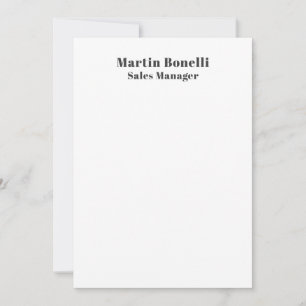Classical Professional Own Name Information Simple