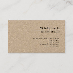 Classical Professional Own Name Information Simple Business Card