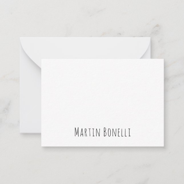 Classical Professional Own Name Information Simple Card (Front)