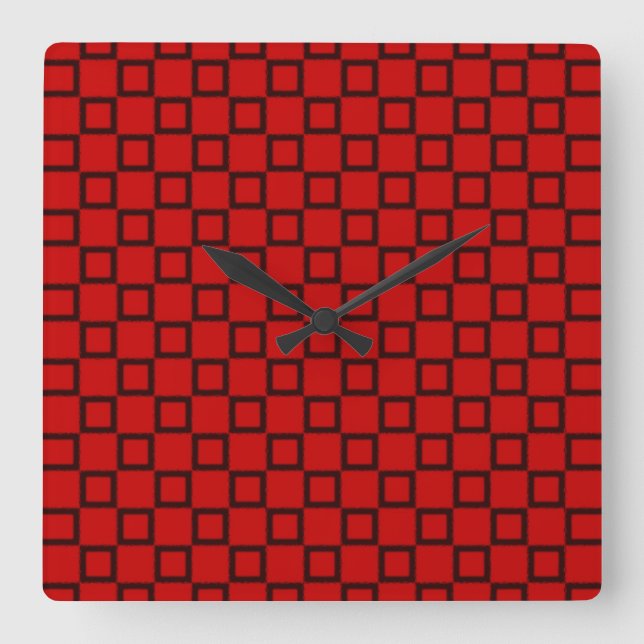 Classical red and black Wall Clock (Front)