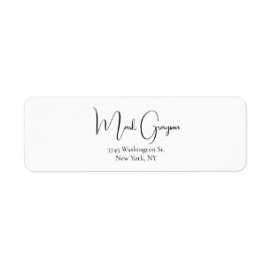 Classical Retro Stylish Handwritten Plain Elegant