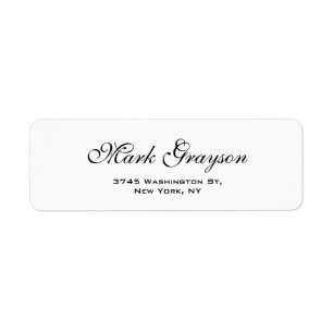 Classical Retro Stylish Handwritten Plain Elegant