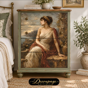 Classical Roman Lady at Sunset Terrace Tissue Paper