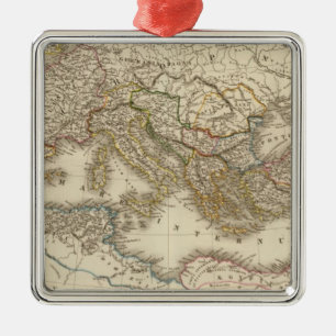 Classical Rome Eastern Hemisphere Metal Tree Decoration