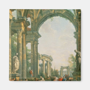 Classical ruins, 18th century magnet