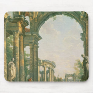 Classical ruins, 18th century mouse pad