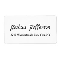 Classical Script Creative Plain Black & White