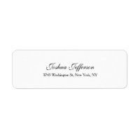 Classical Script Creative Plain Black & White