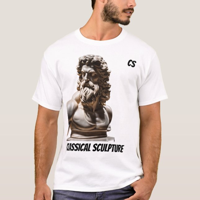 Classical Sculpture Graphic T-Shirt (Front)