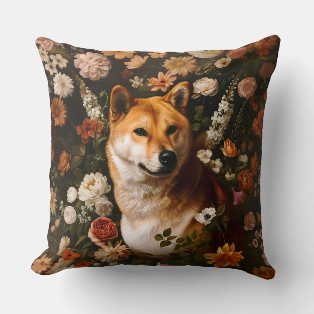 Classical Shibu Inu Cushion (Front)