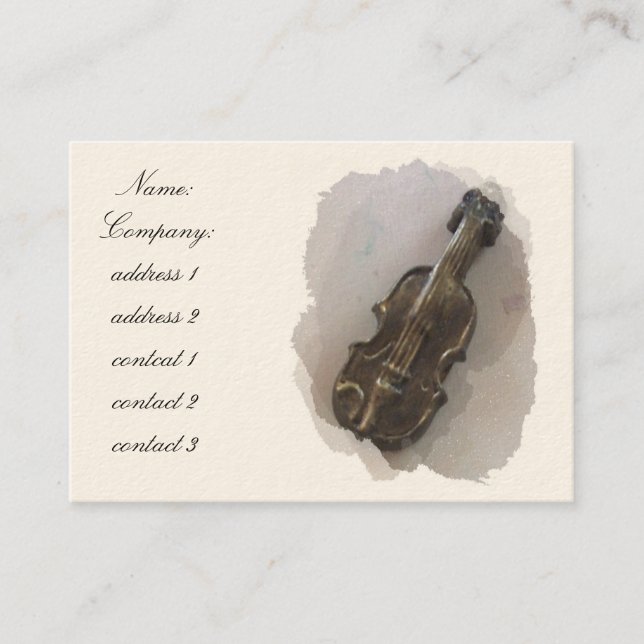 Classical violin business card (Front)