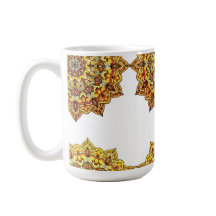 CLASSICAL WHITE CANECA - MANDALA TOM/GOLD