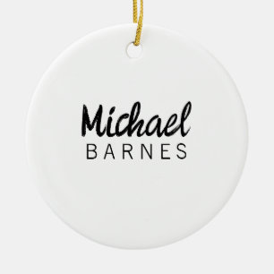 Classical White Minimalist Plain Elegant Ceramic Tree Decoration