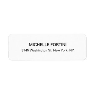 Classical White Minimalist Plain Elegant Simple 