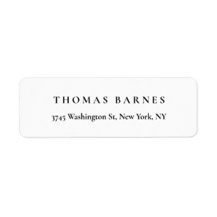 Classical White Minimalist Plain Elegant Simple