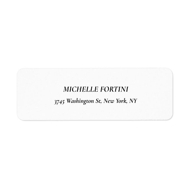 Classical White Minimalist Plain Elegant Simple (Front)