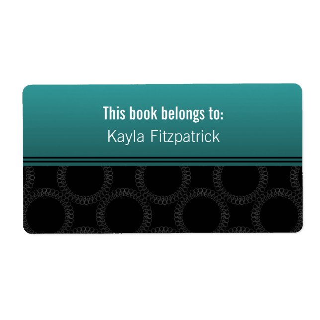 Classically Elegant Circles Bookplates (Front)