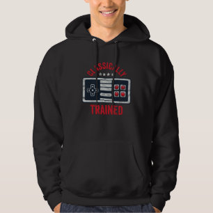 Classically Trained Gamer  Retro Gaming Controller Hoodie