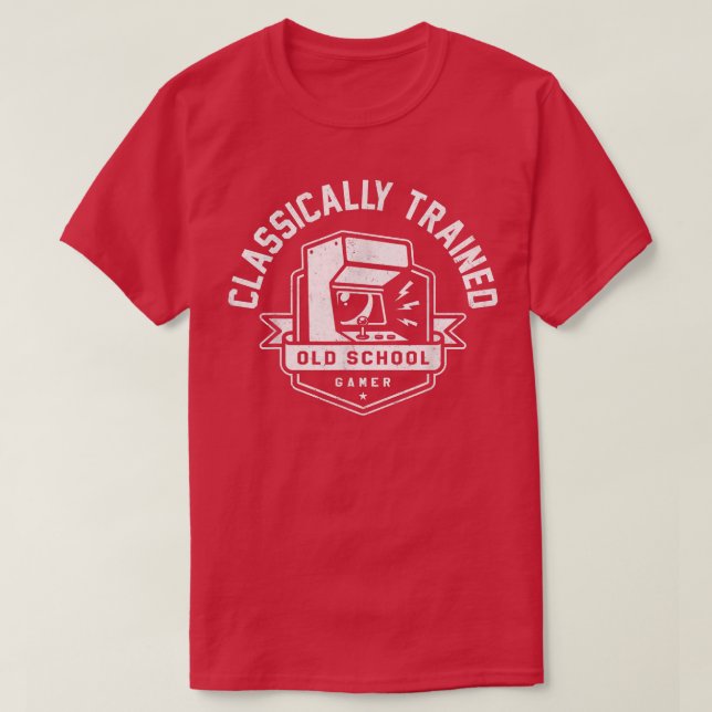 Classically Trained Gamer Retro Old School 80s Arc T-Shirt (Design Front)