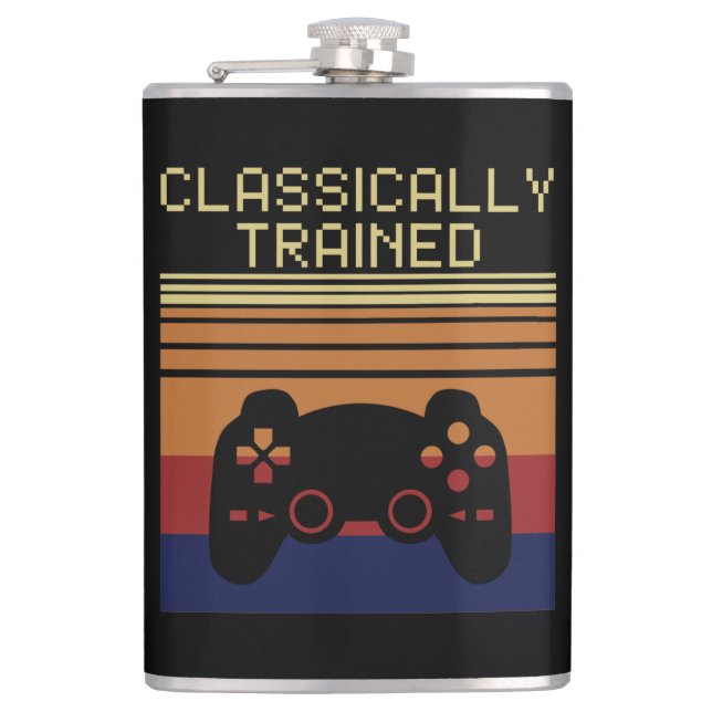 CLASSICALLY TRAINED HIP FLASK (Front)
