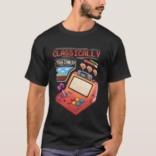 Classically Trained Retro Arcade Gamer Pixel Art T-Shirt
