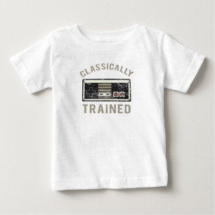 Classically Trained Retro Gaming Video Game Contro Baby T-Shirt