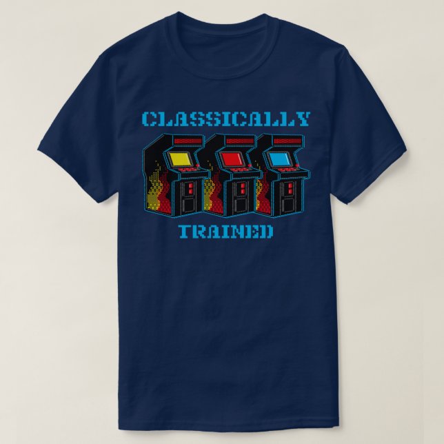 Classically Trained Video Arcade Game Retro 80s T-Shirt (Design Front)